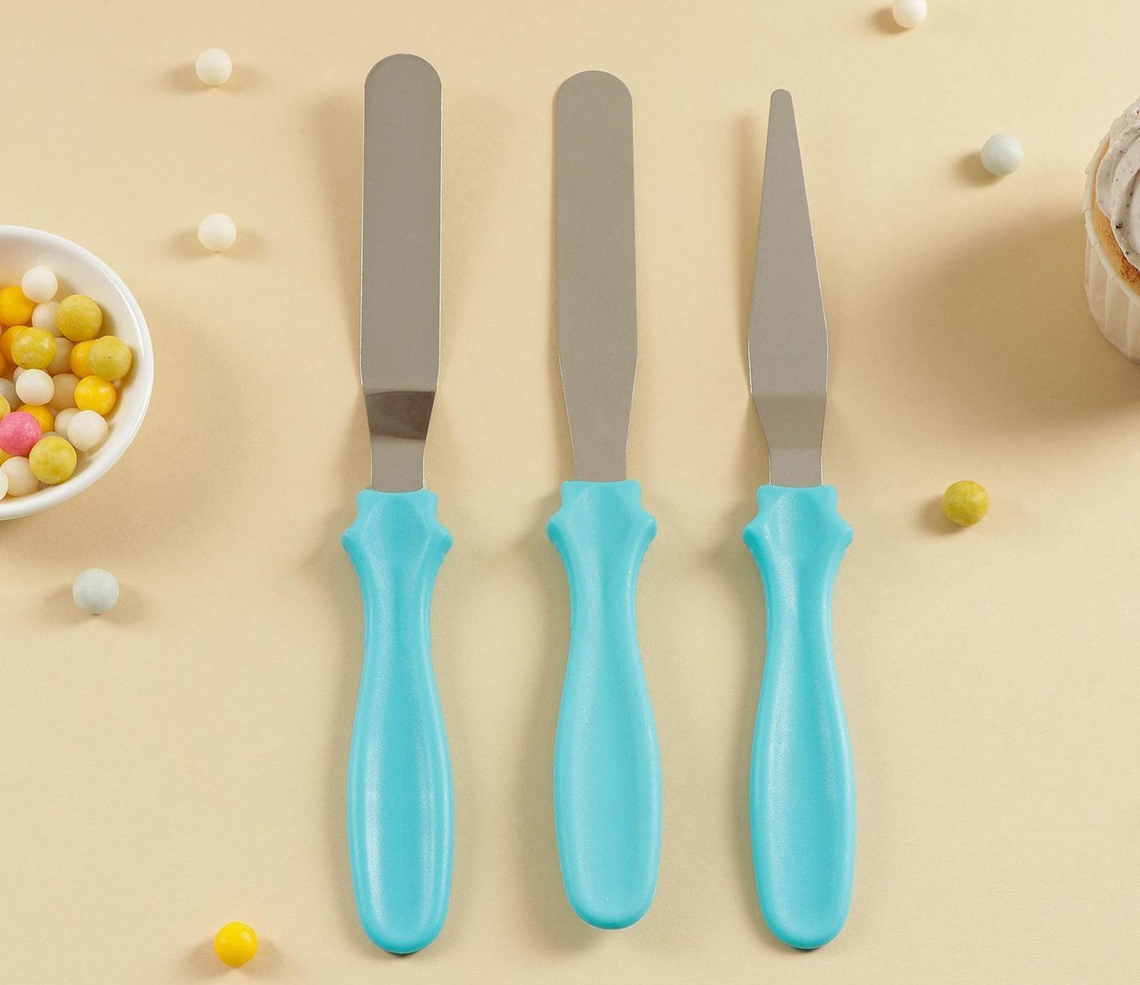 Набор лопаток кондитерских «Ночь», 3 шт, цвет МИКС
