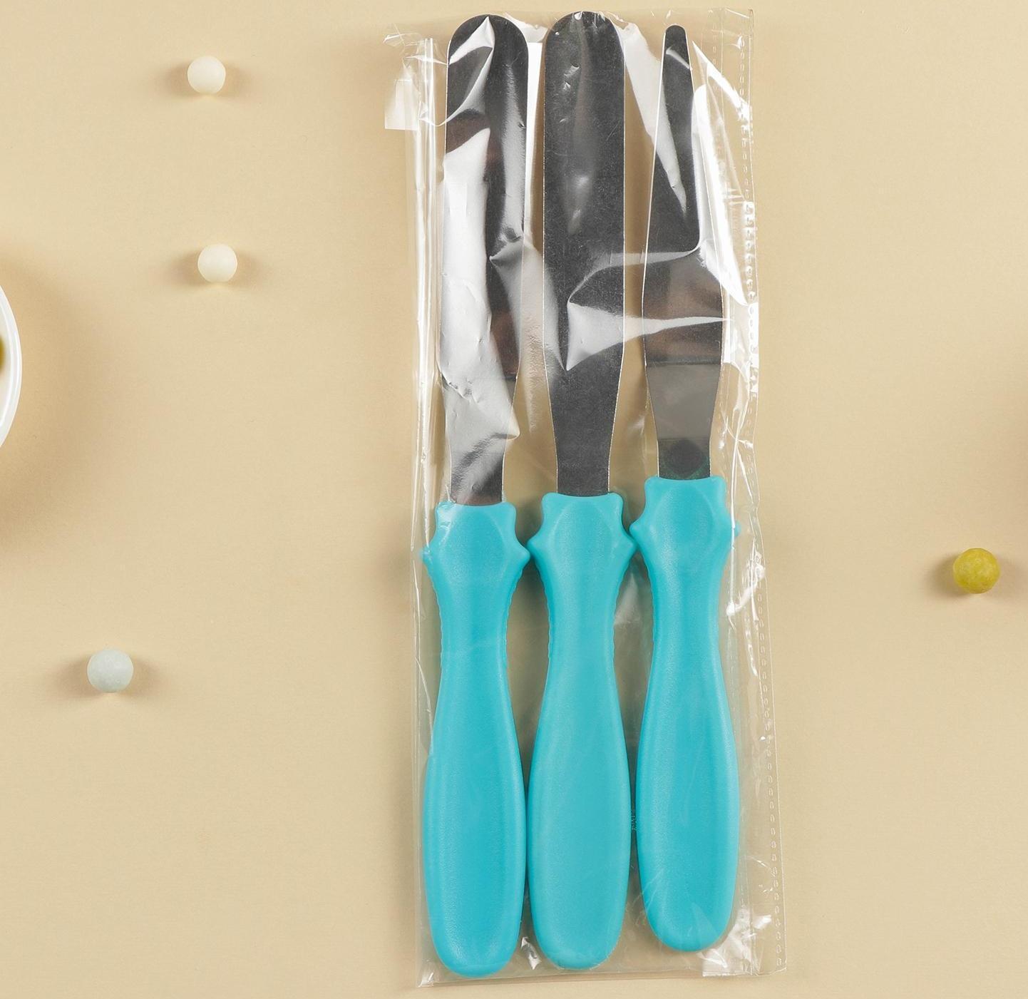 Набор лопаток кондитерских «Ночь», 3 шт, цвет МИКС