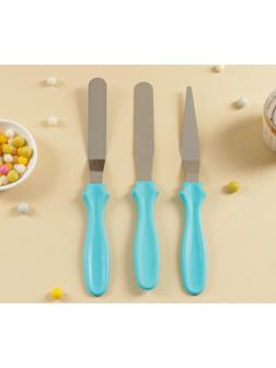 Набор лопаток кондитерских «Ночь», 3 шт, цвет МИКС