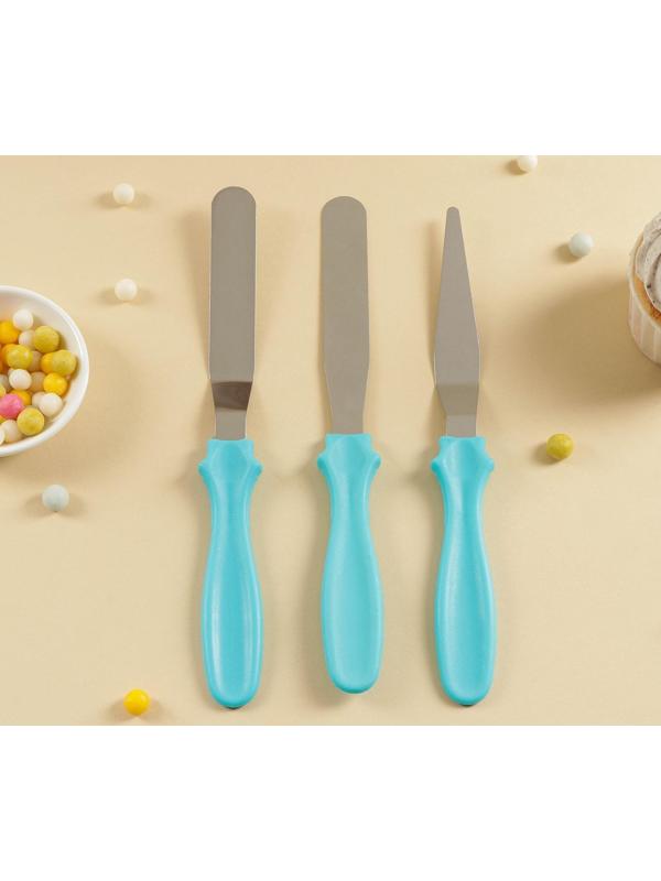 Набор лопаток кондитерских «Ночь», 3 шт, цвет МИКС