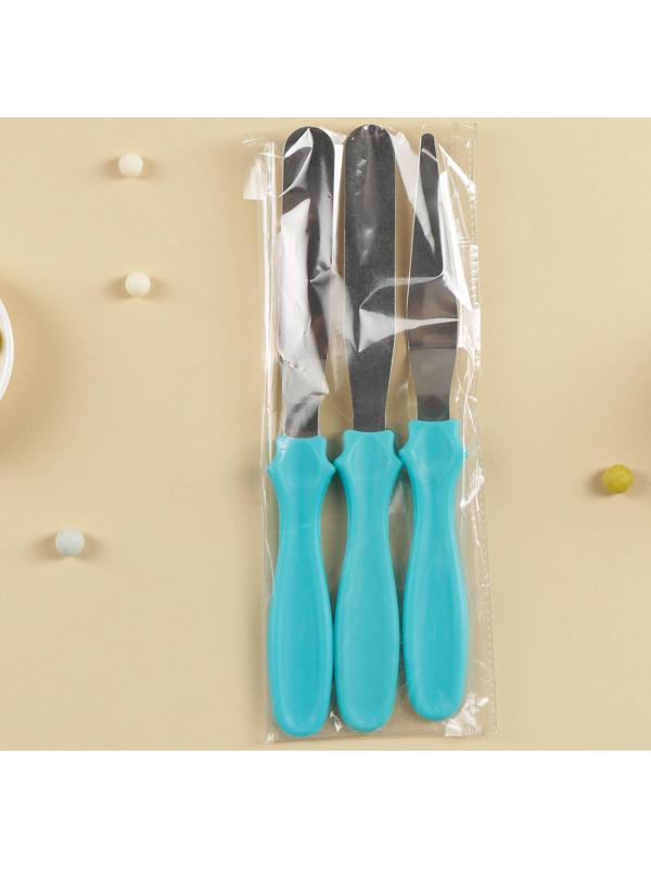 Набор лопаток кондитерских «Ночь», 3 шт, цвет МИКС