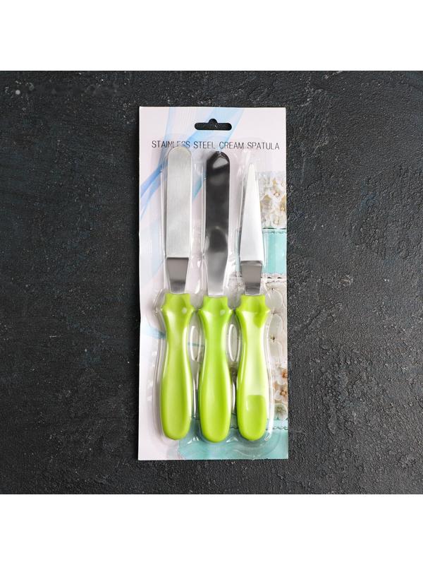 Набор лопаток кондитерских «Ночь», 3 шт, цвет МИКС