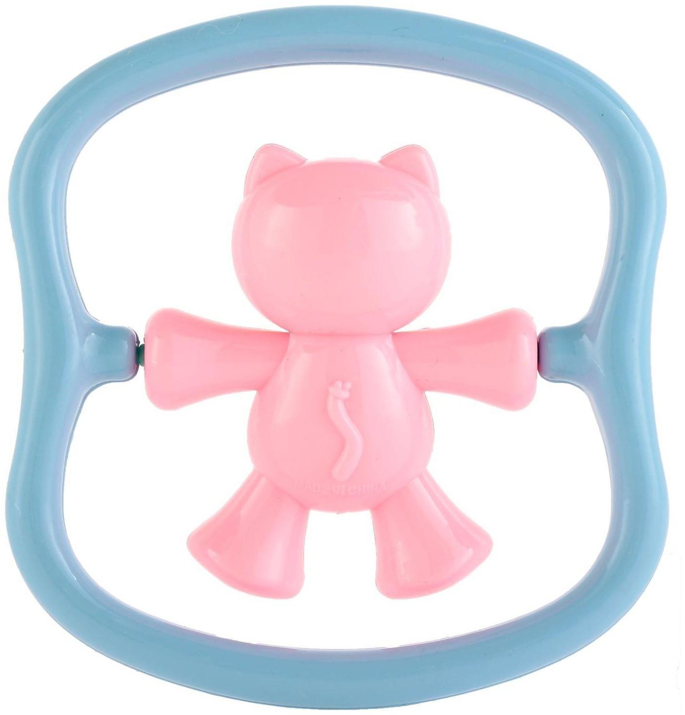 Погремушка «Котик», цвет МИКС