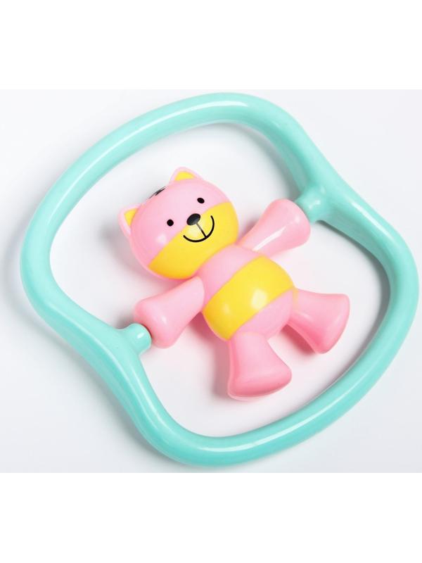 Погремушка «Котик», цвет МИКС