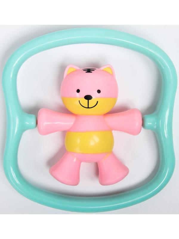 Погремушка «Котик», цвет МИКС