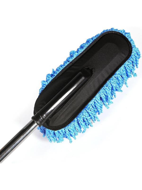 Щётка TORSO для удаления пыли, 72 см, микрофибра, телескопическая ручка, синяя