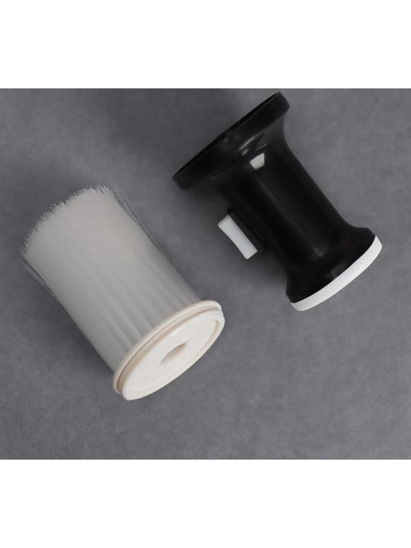 Щётка-сметка для удаления волос, цвет чёрный/белый