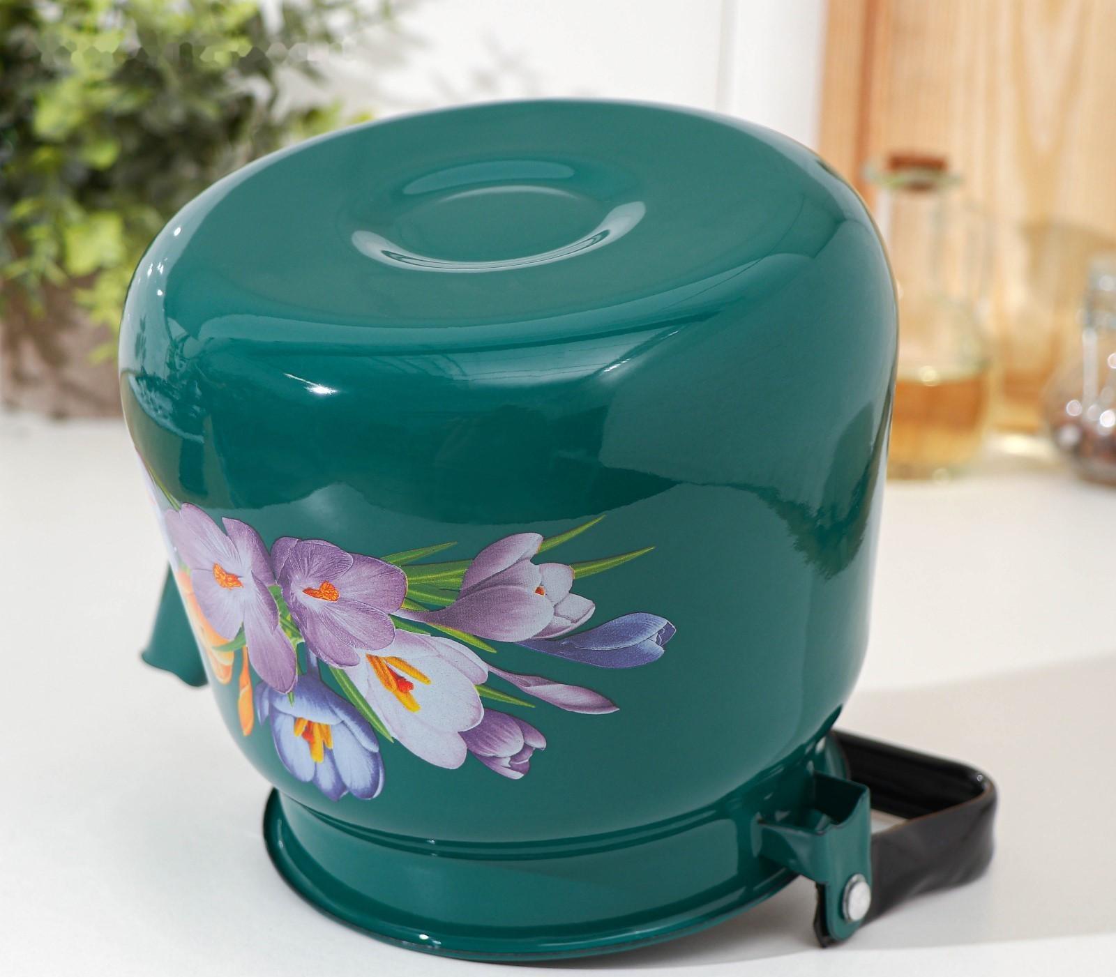 Чайник, 3,5 л, с декором МИКС, индукция, цвет бирюзовый