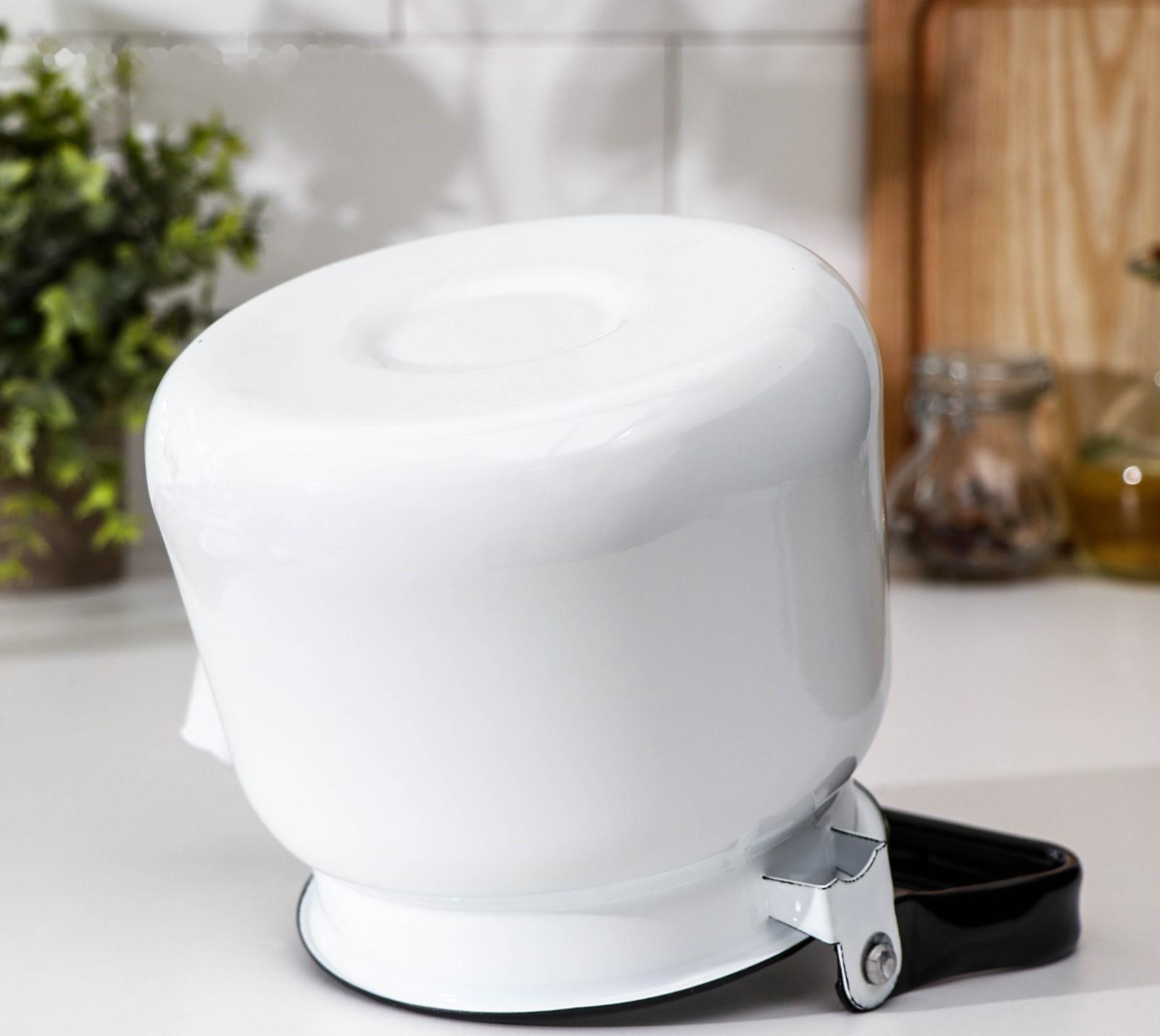 Чайник, 2,3 л, без деколи, эмалированная крышка, индукция, цвет белый