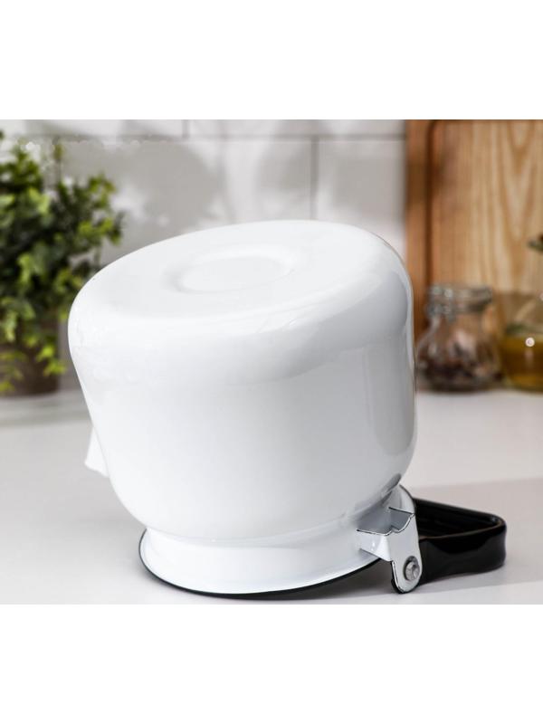 Чайник, 2,3 л, без деколи, эмалированная крышка, индукция, цвет белый