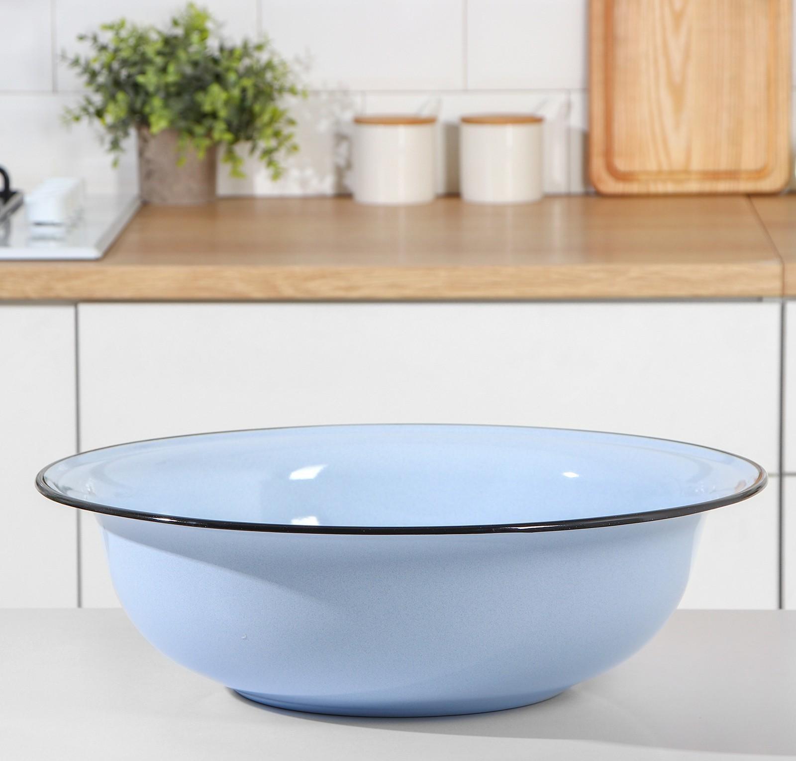 Таз, 12 л, 46×13 см, индукция, цвет голубой