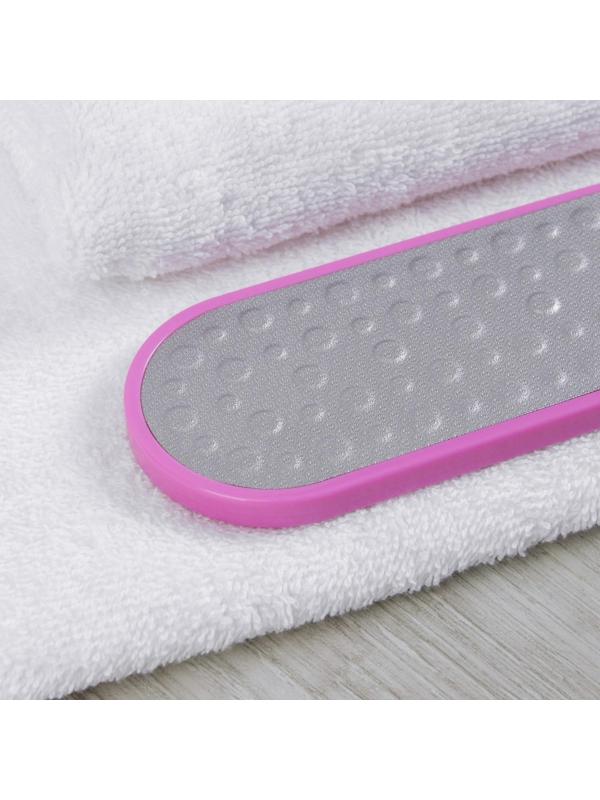 Тёрка для ног, лазерная, двусторонняя, 25,5 см, цвет МИКС