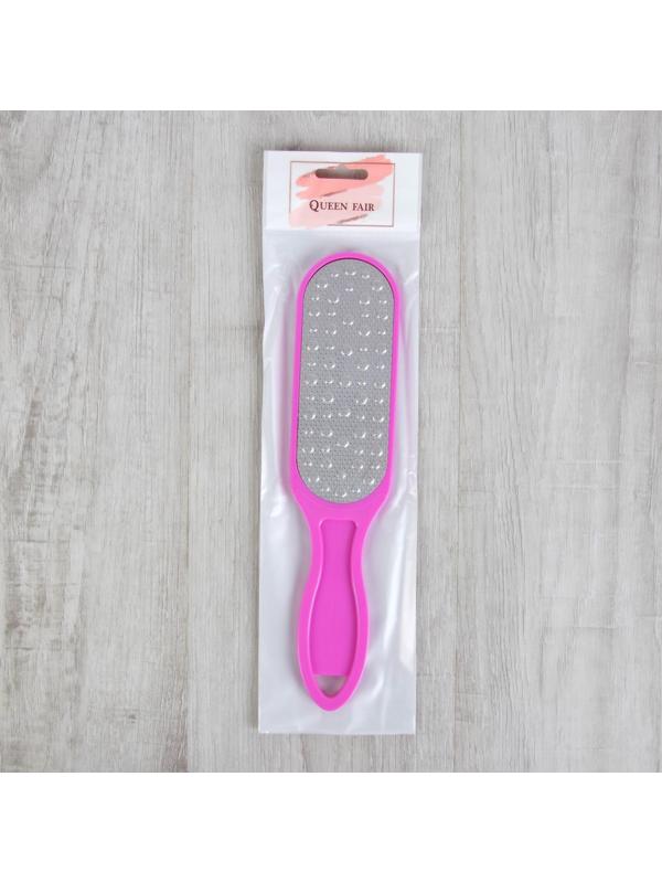 Тёрка для ног, лазерная, двусторонняя, 25,5 см, цвет МИКС