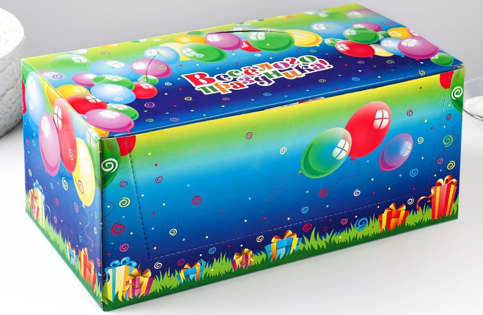 Шоу-бокс со свечами для торта цифры 