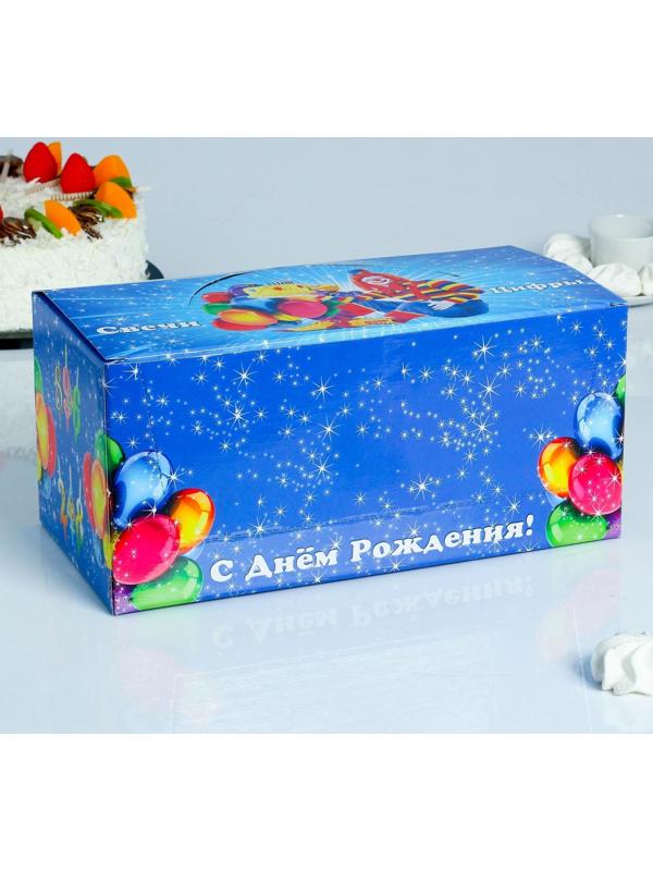 Шоу-бокс со свечами для торта цифры 