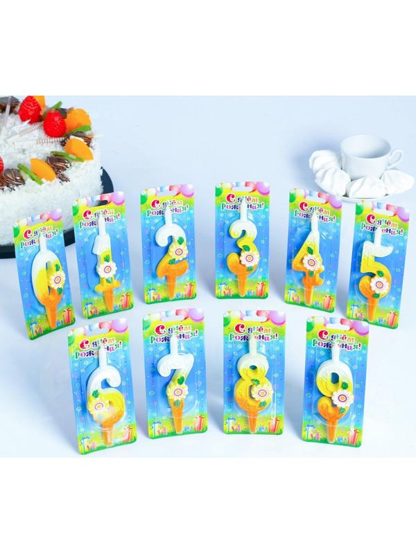 Шоу-бокс со свечами для торта цифры 