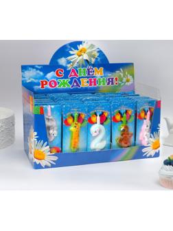 Шоу-бокс со свечами для торта цифры 