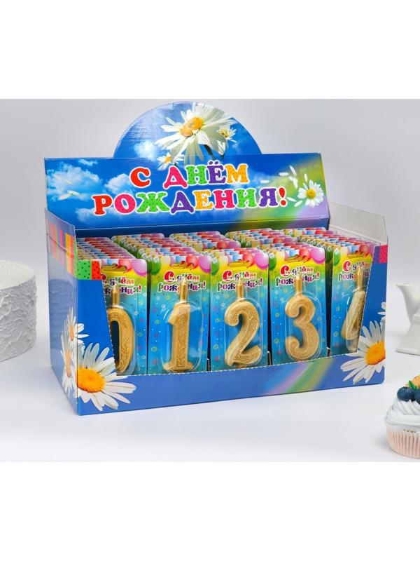 Шоу-бокс со свечами для торта цифры 