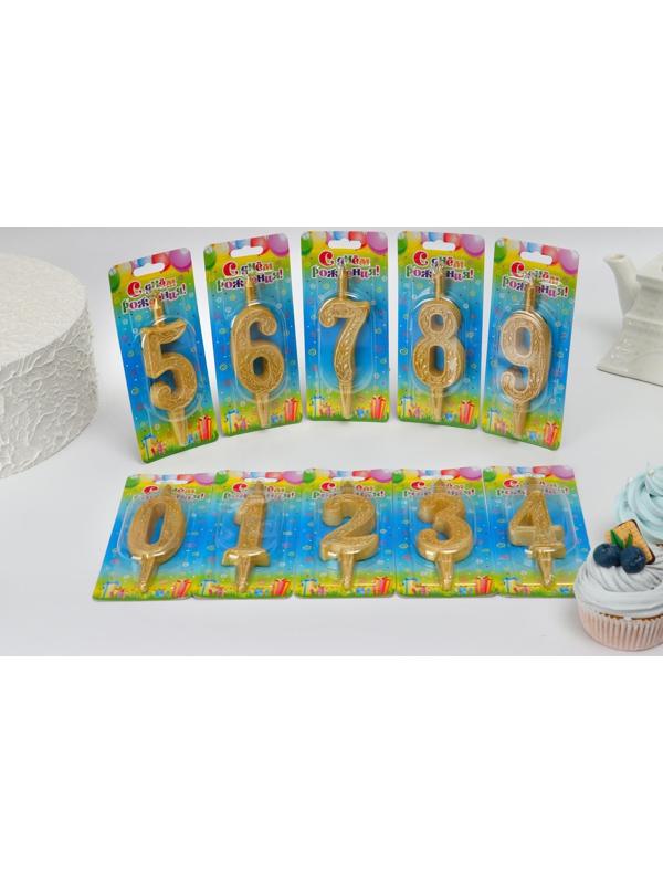 Шоу-бокс со свечами для торта цифры 