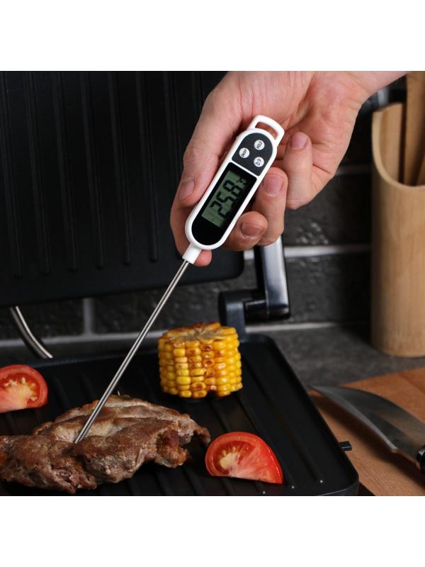 Термощуп кухонный Luazon LTR-01, максимальная температура 300 °C, от LR44, белый