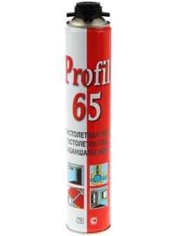 Пена монтажная Soudal Profil 65, пистолетная, летняя, до 65 л, 820 мл