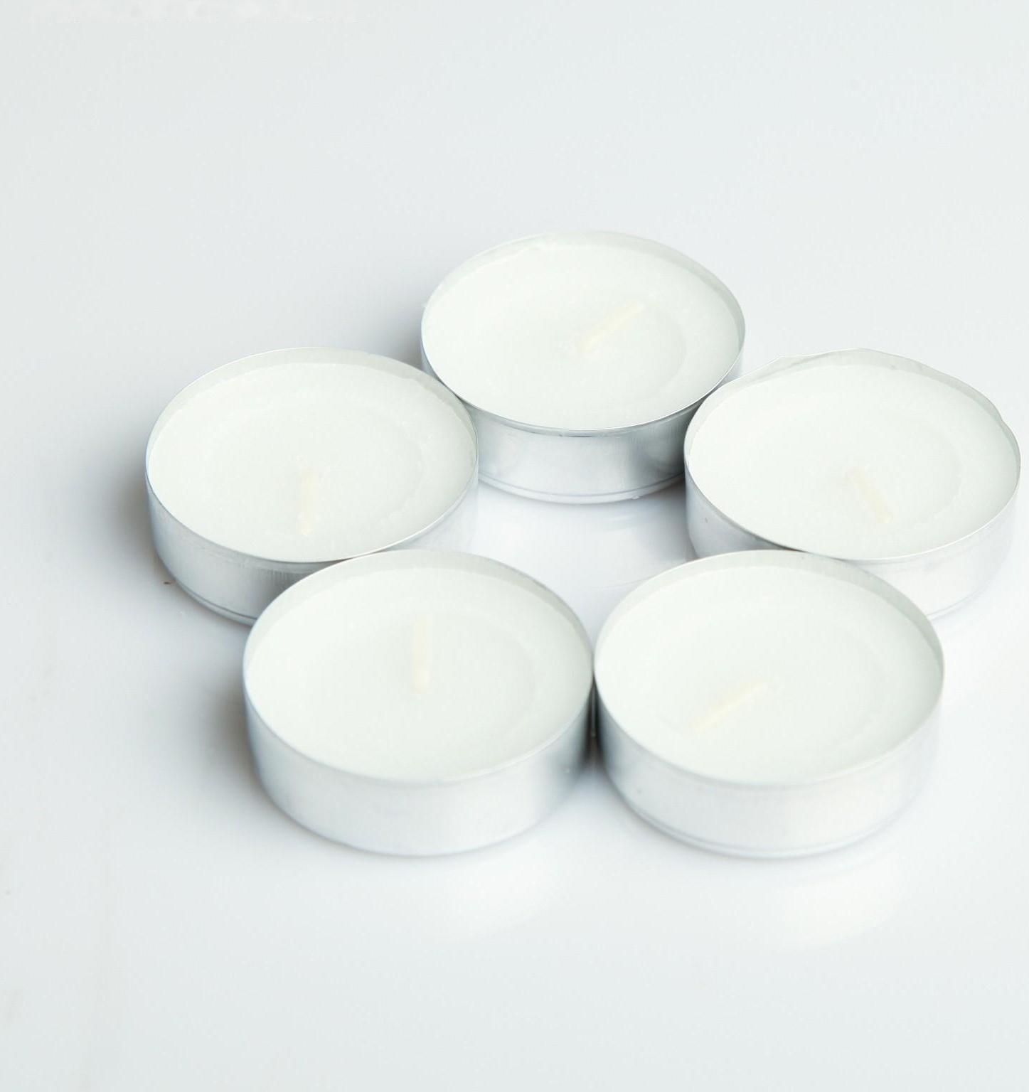 Набор чайных свечей, 3,8х1 см, 2 ч, 9 г, 100 штук, белый