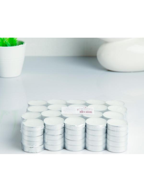 Набор чайных свечей, 3,8х1 см, 2 ч, 9 г, 100 штук, белый