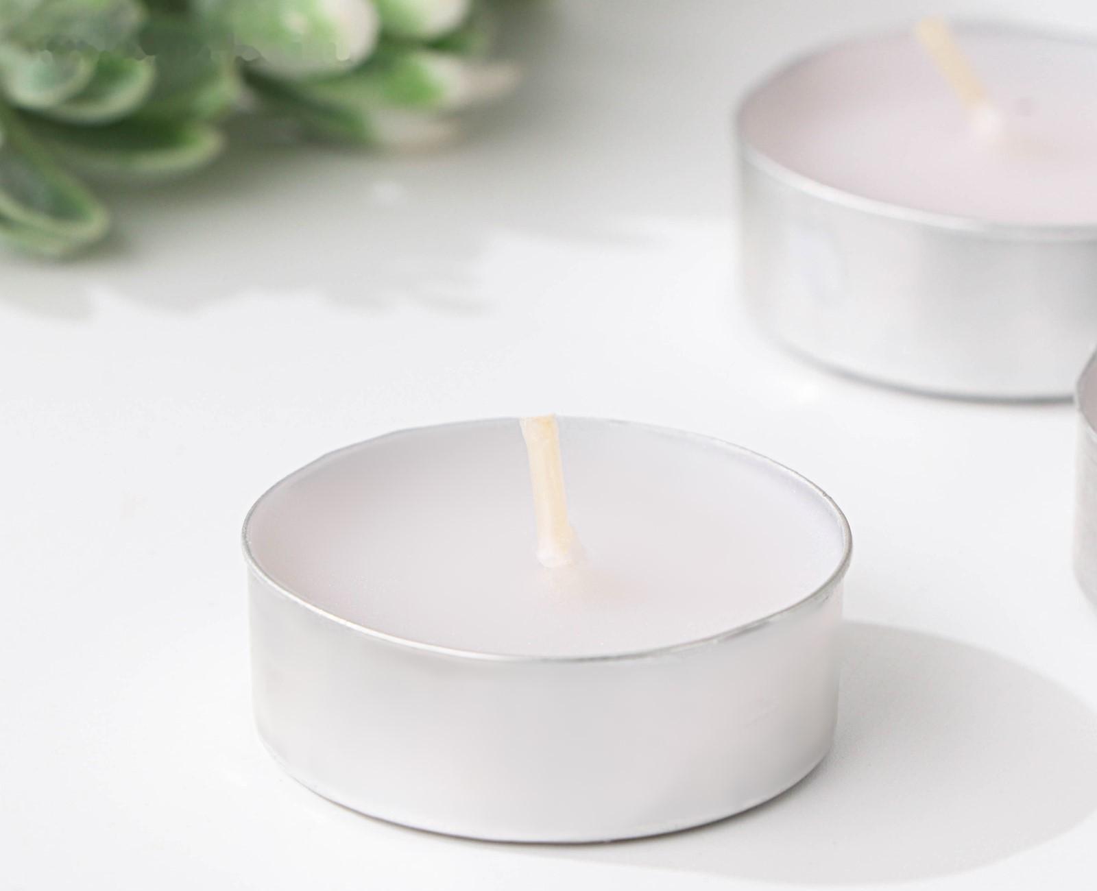 Набор чайных свечей, 3,8х1,6 см, 3,5 ч, 12 г, 30 штук, белый