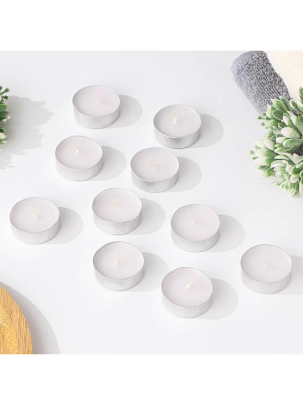 Набор чайных свечей, 3,8х1,6 см, 3,5 ч, 12 г, 30 штук, белый