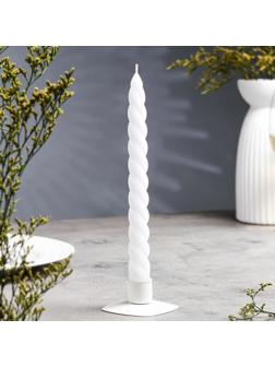 Свеча витая, 2,3х 24,5 см, 5 ч, 50 г, белая