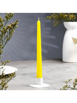 Свеча античная, 2,3х 24,5 см, 5 ч, 55 г, жёлтая