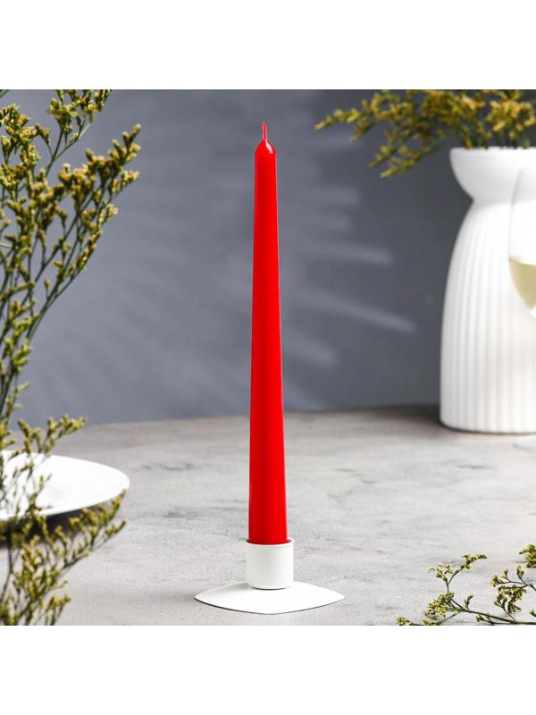 Свеча античная, 2,3х 24,5 см, 5 ч, 55 г, красная