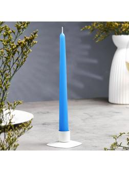 Свеча античная, 2,3х 24,5 см, 5 ч, 55 г, синяя