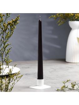 Свеча античная, 2,3х 24,5 см, 5 ч, 55 г, чёрная