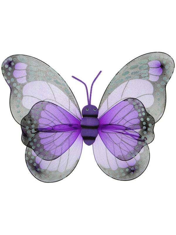 Карнавальные крылья «Бабочка», для детей, цвет фиолетовый