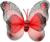 Карнавальные крылья «Бабочка», для детей, цвет красный