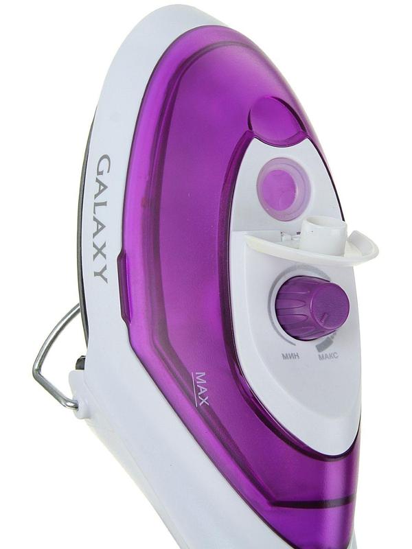 Отпариватель-щётка Galaxy GL 6190, ручной, 1100 Вт, 70 мл, 25 г/мин, фиолетовый