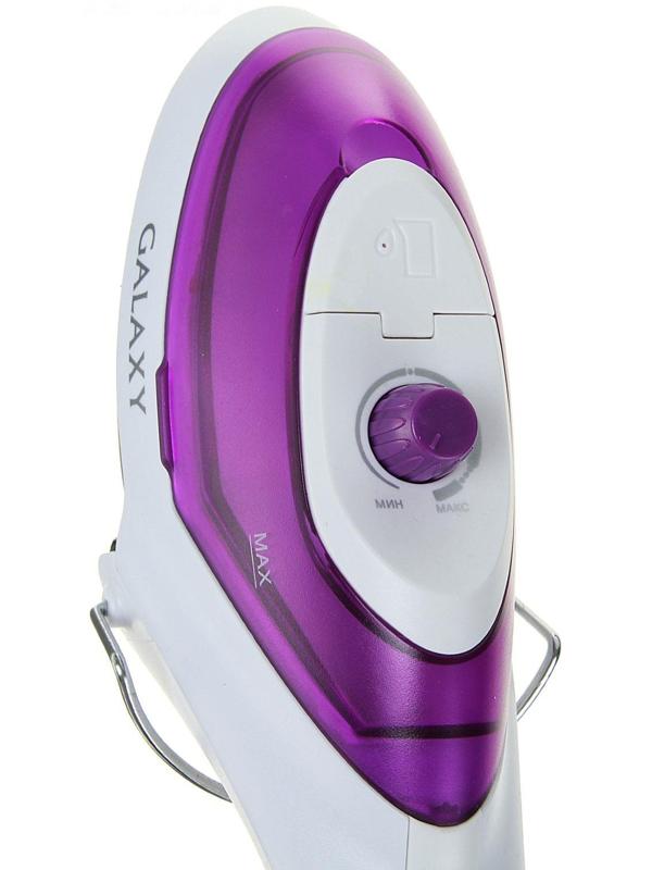 Отпариватель-щётка Galaxy GL 6190, ручной, 1100 Вт, 70 мл, 25 г/мин, фиолетовый