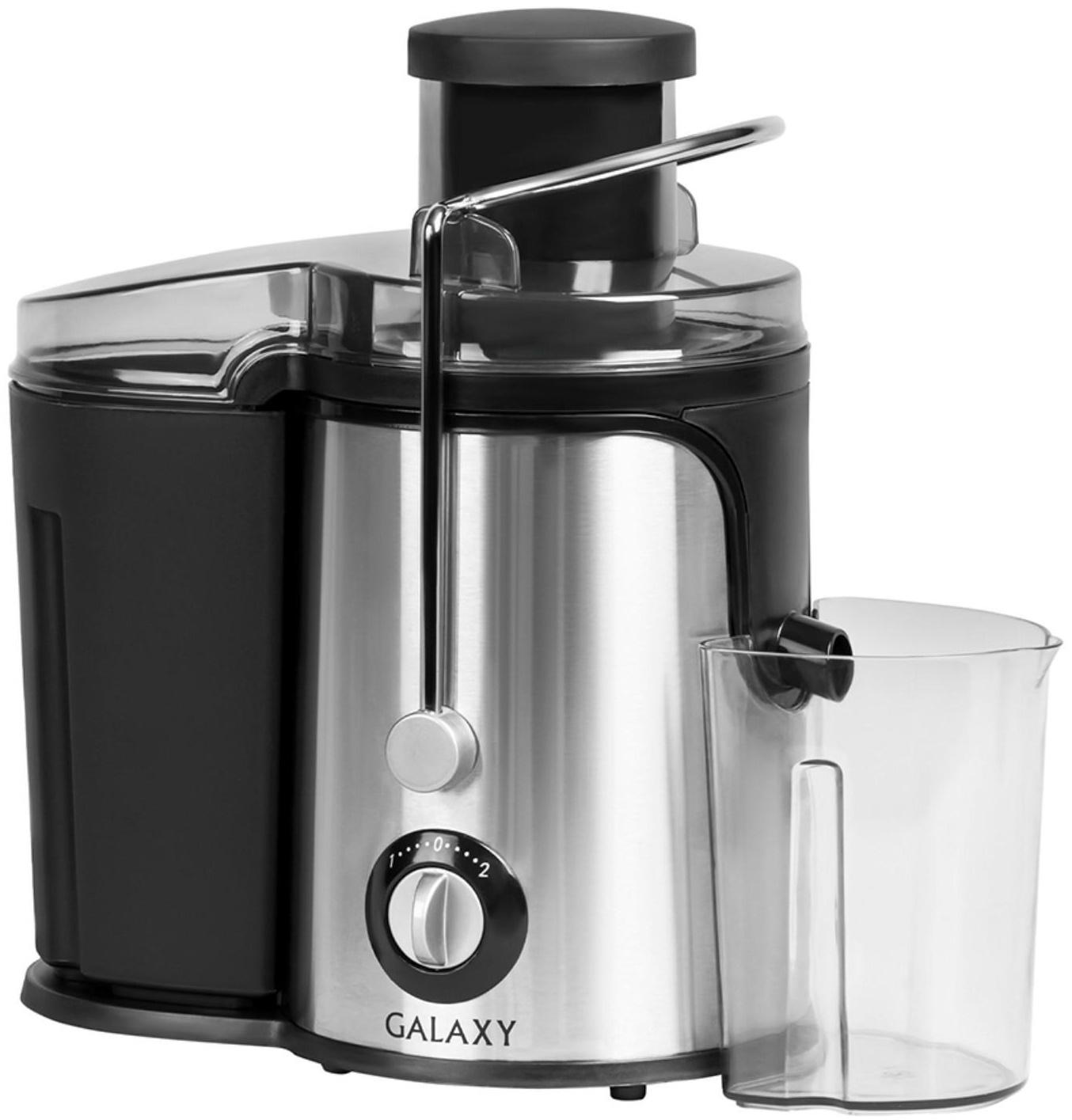 Соковыжималка Galaxy GL 0806, центробежная, 700 Вт, 0.5 л, чёрно-серебристая