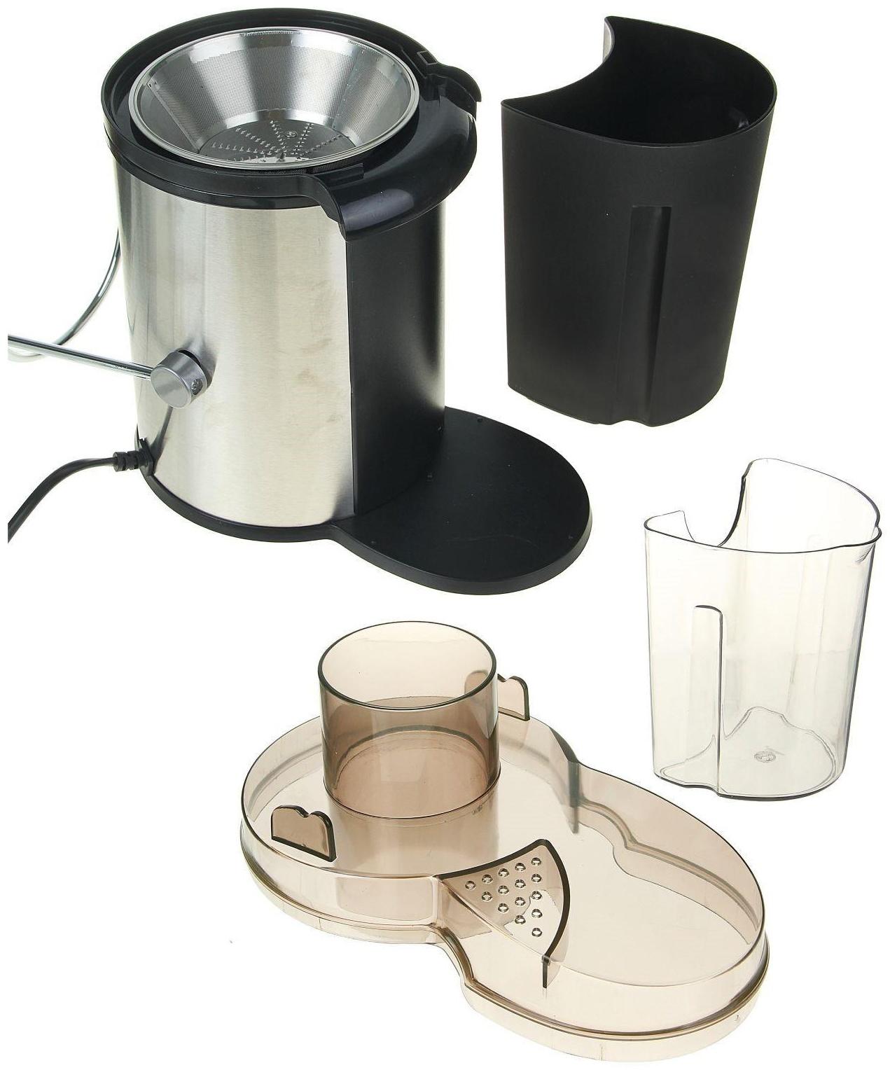 Соковыжималка Galaxy GL 0806, центробежная, 700 Вт, 0.5 л, чёрно-серебристая