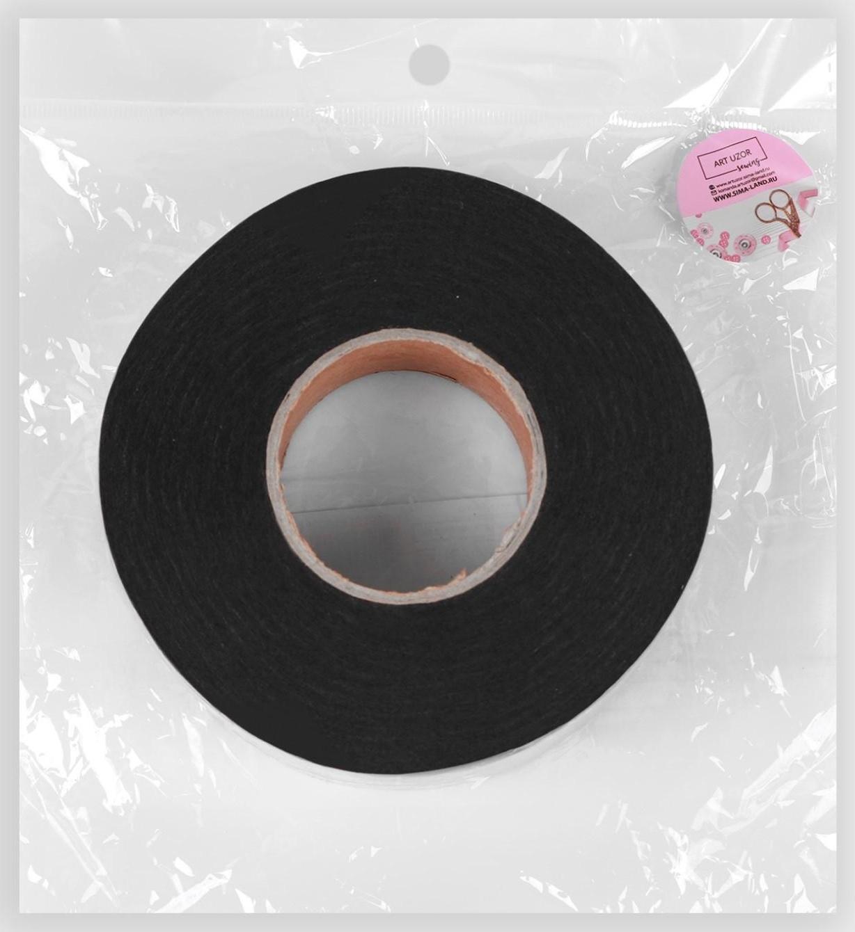 Паутинка клеевая, 40 мм, 73 ± 1 м, цвет чёрный