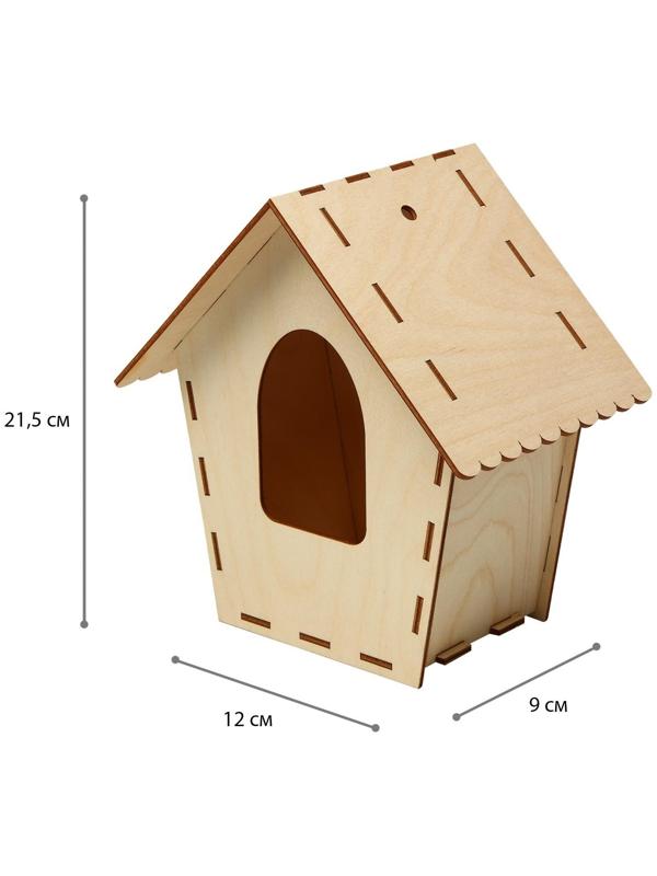 Скворечник, 12 × 9 × 21,5 см