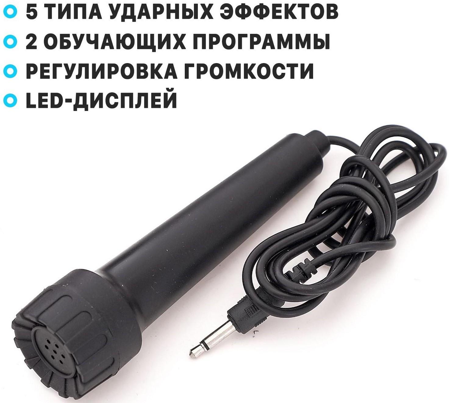 Синтезатор «Музыкант» с микрофоном, 49 клавиш, работает от сети и от батареек