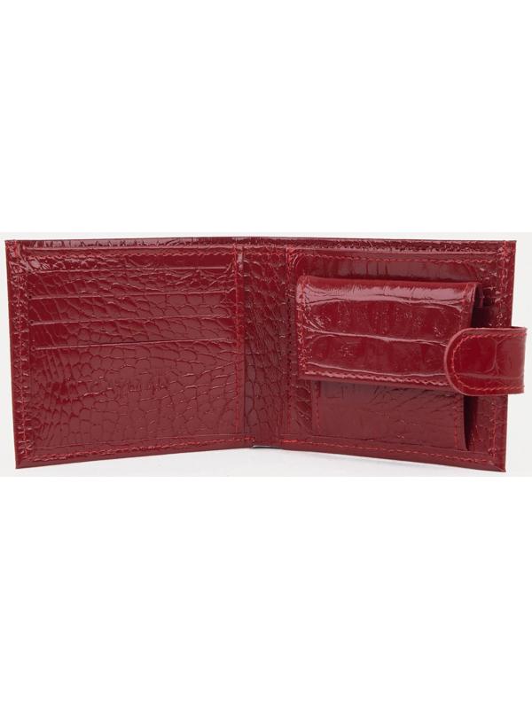 Кошелёк на кнопке, цвет красный