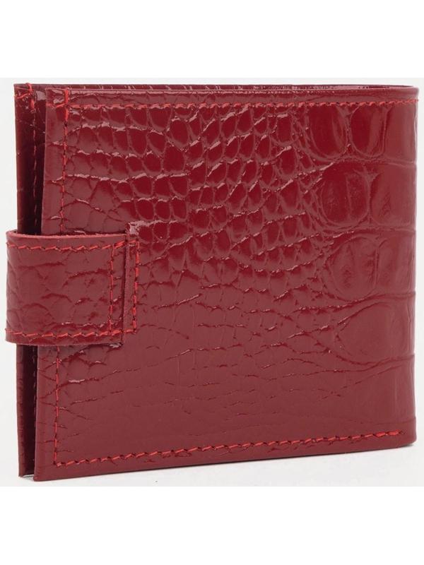 Кошелёк на кнопке, цвет красный