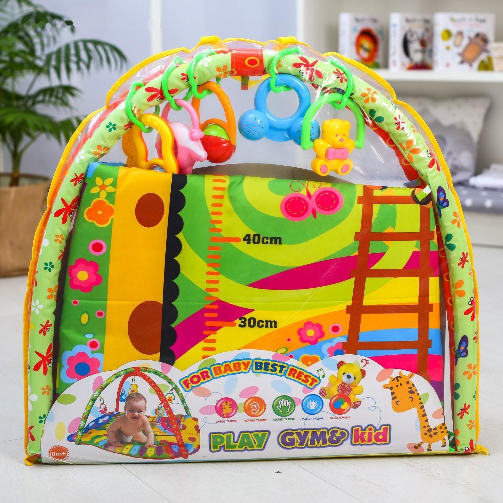 Коврик развивающий «Жирафик», дуги, 5 погремушек