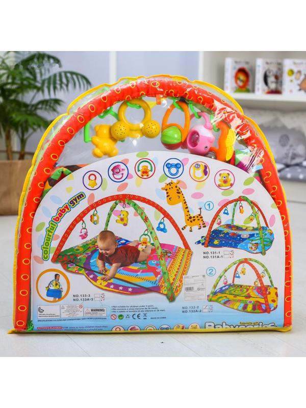 Коврик развивающий «Жирафик», дуги, 5 погремушек