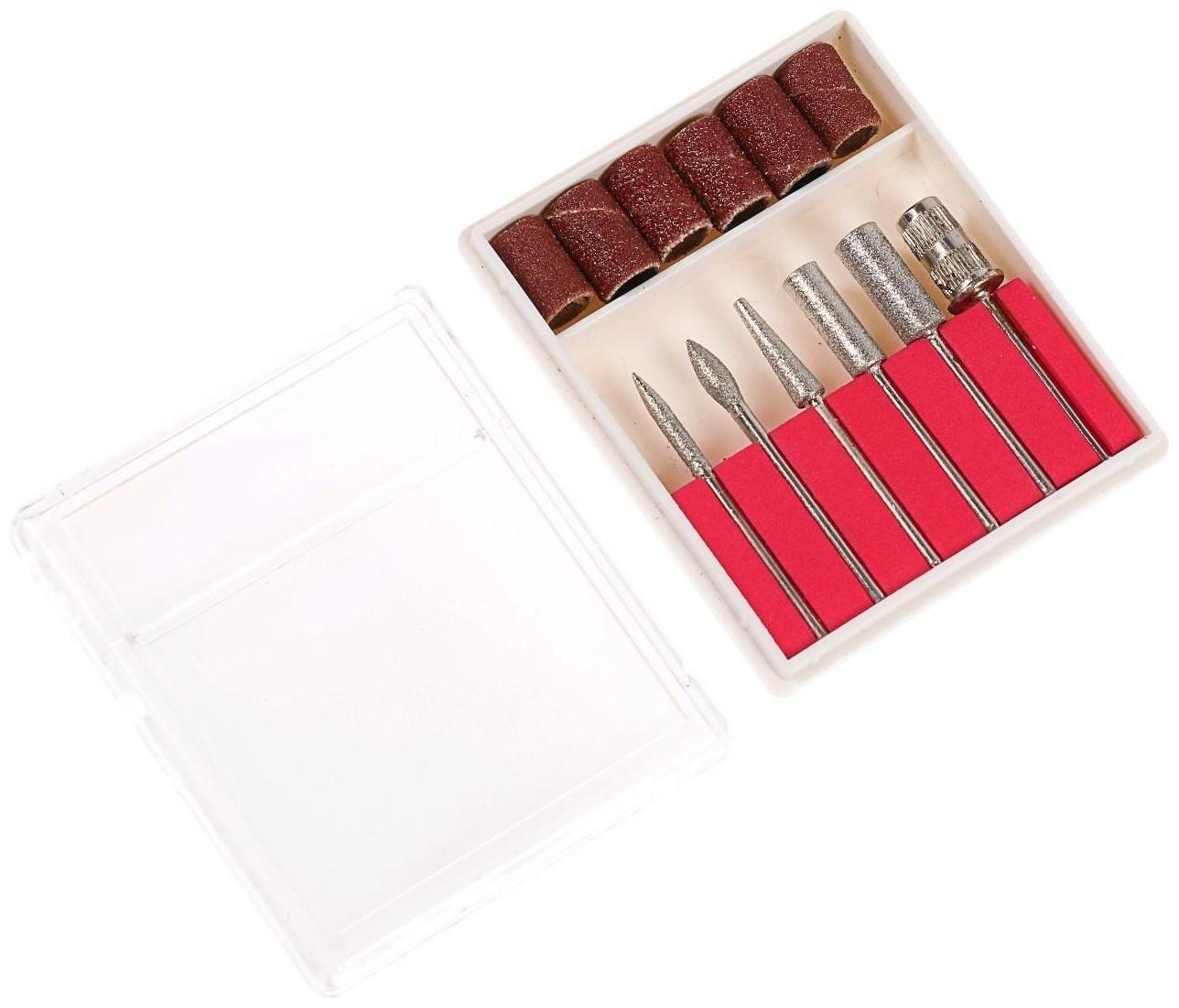 Аппарат для маникюра Luazon LMH-02, 6 насадок, 12 Вт, до 20000 об/мин, серый