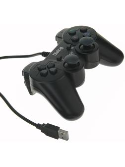 Геймпад Dialog Action GP-A11, проводной, вибрация, для PC, USB, черный