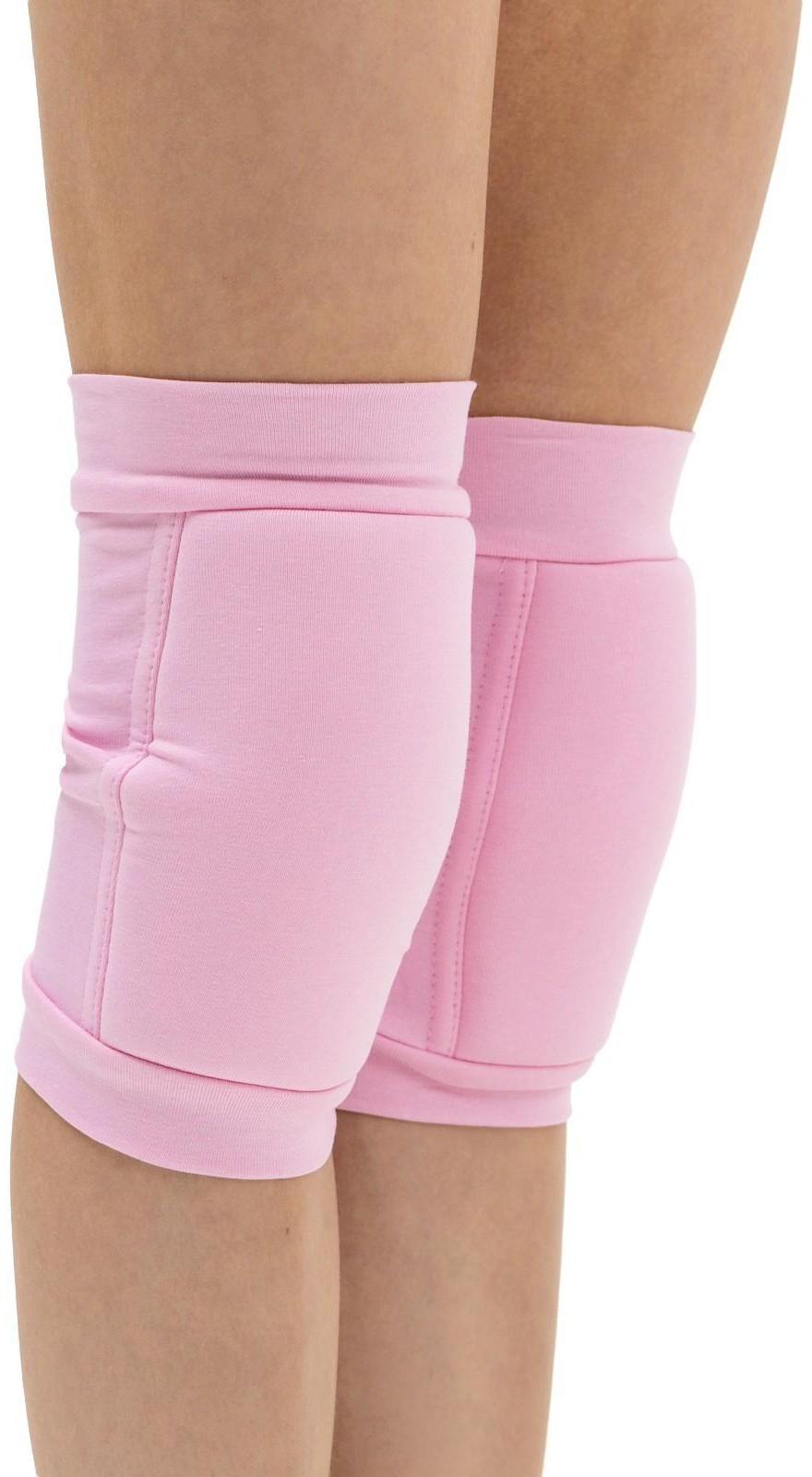 Наколенники для гимнастики и танцев с уплотнителем, размер S(7-10 лет), цвет розовый